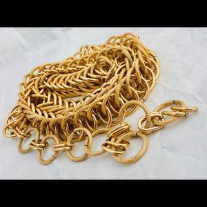 Belt or necklace, gold tone,  Chunky Chain. Retro.